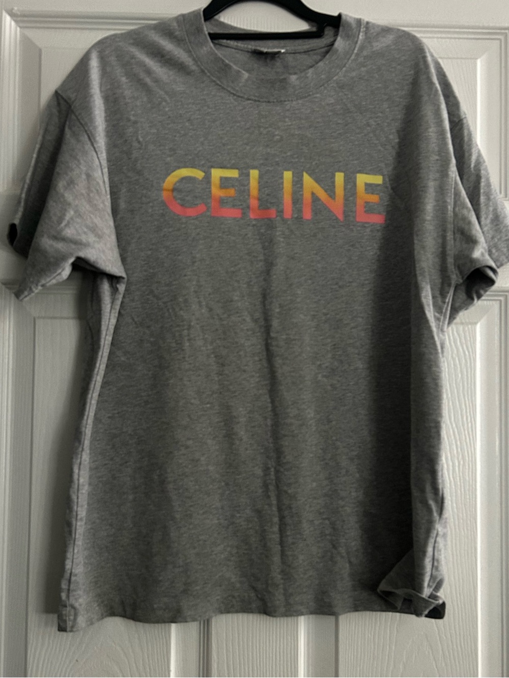 Auth CELINE FW22 Gradient Logo Crewneck - Picture 4 of 5